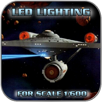 LED SET for ENTERPRISE 1701 (1/600 Revell Kit)