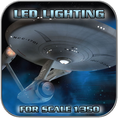 LED SET for USS ENTERPRISE 1701 in 1/350 from Polar-Lights