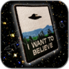 I WANT TO BELIEVE PATCH - (X-FILES POSTER) ROSWELL ALIEN UFO