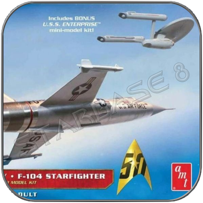 F-104 STARFIGHTER & USS ENTERPRISE NCC-1701 - AMT MODEL KIT