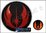 JEDI ORDER - HIGH QUALITY OUTDOOR PVC BADGE - RED REFLECTION with KLETT