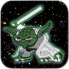 CLONE WARS YODA - LIGHTSABER FIGHTING - TEXTILE PATCH