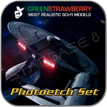 PHOTOETCH DETAIL SET from GREENSTRAWBERRY for Polar Lights USS ENTERPRISE 1701 in 1/1000