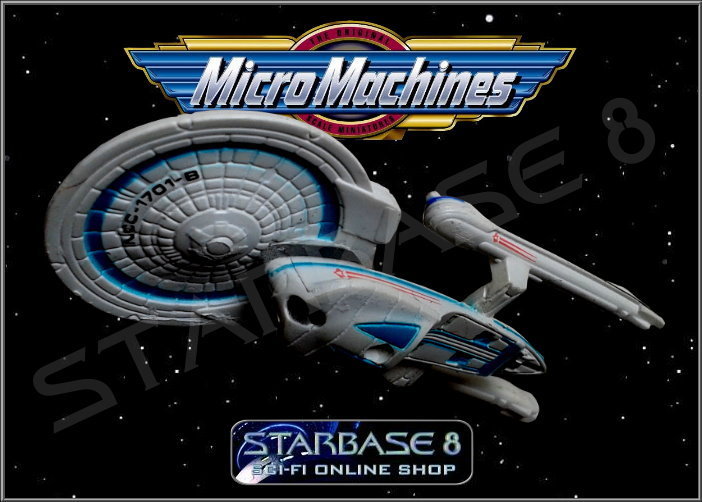 USS Enterprise NCC-1701 NX-01,TOS,A,B,C,D,E Star Trek Micro Machines Scale 