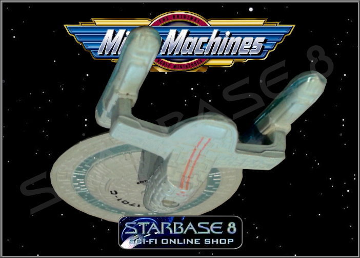 Star Trek Micro Machines FEDERATION NCC-1701 USS ENTERPRISE & Stand 8 TOS 