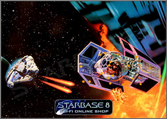 24"x36" Vintage Star Wars X-Wing & TIE Fighter Cut Away Poster 