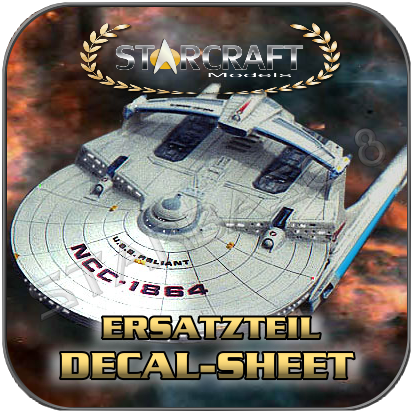 DECAL SHEET zum STARCRAFT Bausatz der USS BRITTAIN / RELIANT Maßstab 1:1400