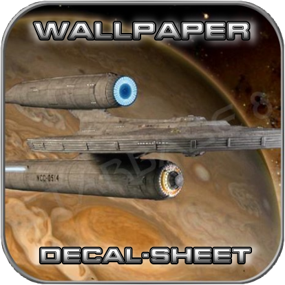 USS KELVIN WALLPAPER DECAL SHEET - STARCRAFT MODELS