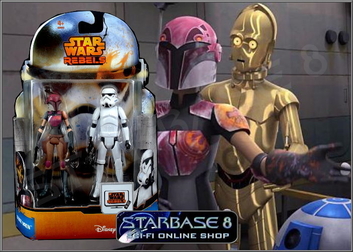 4 Star Wars Doppelpack Hasbro Figur Stormtrooper,Sabine Wren,Wookie,IG-RM,IG-88 