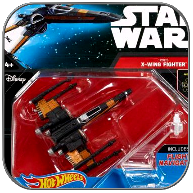 POE'S X-WING FIGHTER - STAR WARS HOT WHEELS METALL MODELL