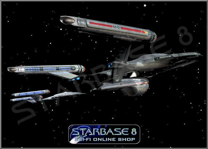 Polar Lights 1/1000 Star Trek NX-01 Enterprise 2T Snap PLL966M Plastic Models 