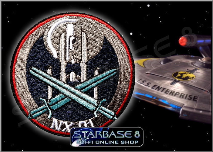 STPAT-ENT3 Star Trek Enterprise NX-01 Mirror Universe Sword 3.5" Uniform Patch 