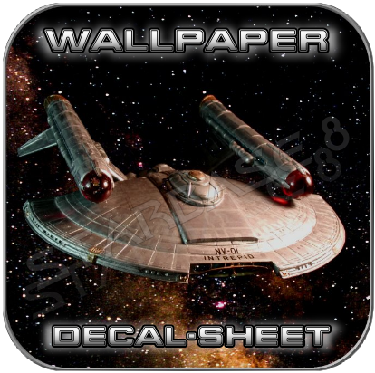 NV-01 INTREPID WALLPAPER DECAL SHEET - STARCRAFT MODELS