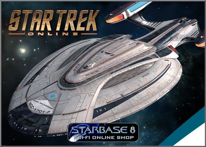 Star Trek Online Starships USS ENTERPRISE NCC 1701-F REFIT Model Eaglemoss #15 