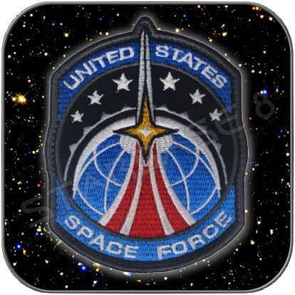 UNITED STATES SPACE FORCE PREMIUM TEXTIL AUFNÄHER / PATCH mit KLETT+