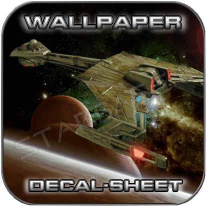 KLINGON D-4 WALLPAPER DECAL SHEET - STARCRAFT MODELS