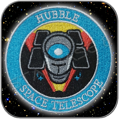 HUBBLE SPACE TELESCOPE TEXTIL AUFNÄHER / PATCH