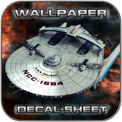 USS RELIANT WALLPAPER DECAL SHEET - STARCRAFT