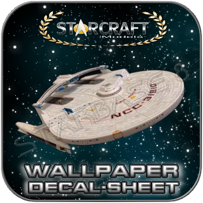 USS RELIANT WALLPAPER DECAL SHEET - STARCRAFT