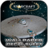USS ENTERPRISE 1701-A CONSTITUTION REFIT WALLPAPER DECAL SHEET - STARCRAFT