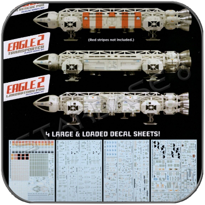 LARGE DECAL SET for MPC 22" EAGLE TRANSPORTER 1/48 - SPACE 1999