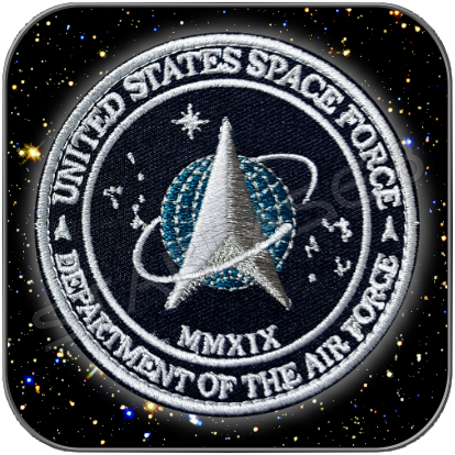 UNITED STATES SPACE FORCE MMXIX PREMIUM TEXTIL AUFNÄHER / PATCH mit KLETT+