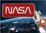 NASA SCHRIFTZUG PREMIUM TEXTIL AUFNÄHER / PATCH mit KLETT+