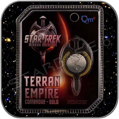 TERRAN EMPIRE COMBADGE GOLD - STAR TREK MIRROR UNIVERSE
