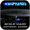 GALAXY CLASS SHIP NAMES VARIATIONS - DECALS 1/1400 - STARSHIPYARDS
